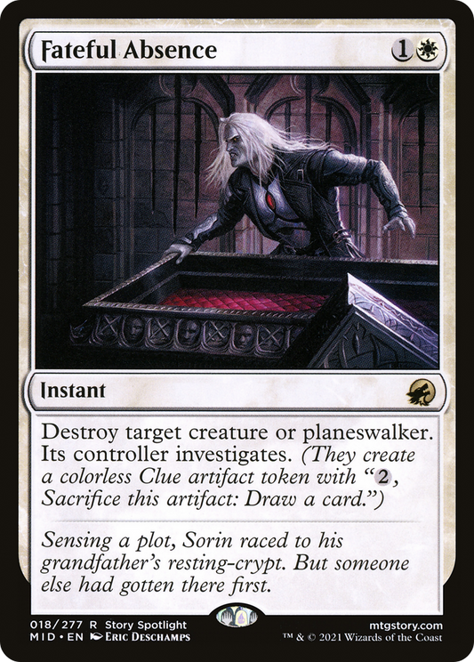 Fateful Absence [Innistrad: Midnight Hunt] Foil