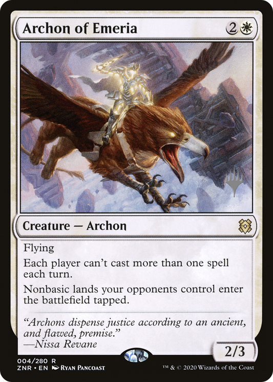 Archon of Emeria (Promo Pack) [Zendikar Rising Promos] Foil