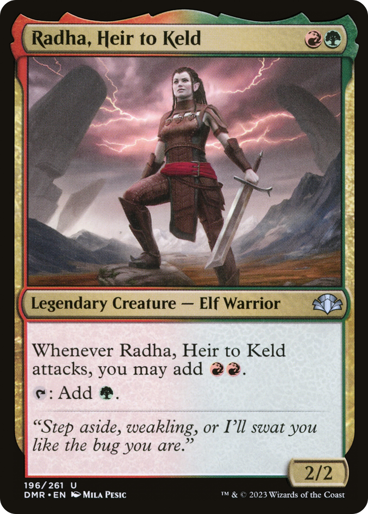 Radha, Heir to Keld [Dominaria Remastered] | Silver Goblin