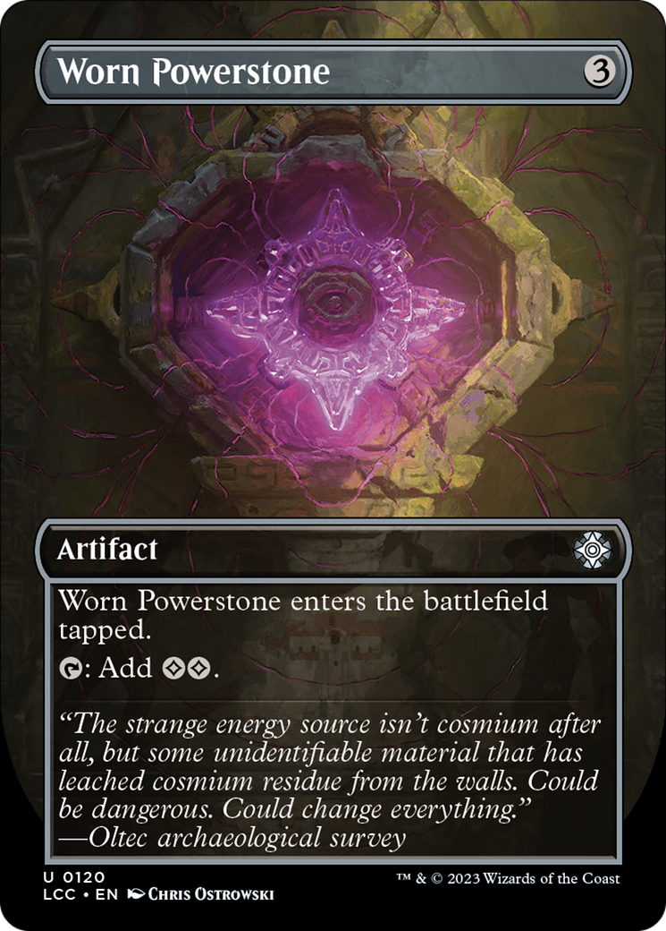 Worn Powerstone (Borderless) [The Lost Caverns of Ixalan Commander] Foil