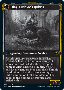 Ludevic, Necrogenius // Olag, Ludevic's Hubris [Innistrad: Double Feature] Foil