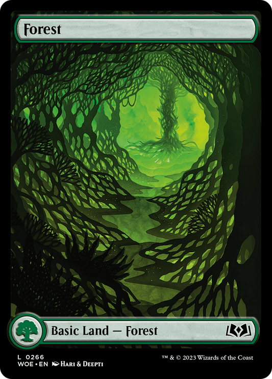 Forest (266) (Full-Art) [Wilds of Eldraine] Foil