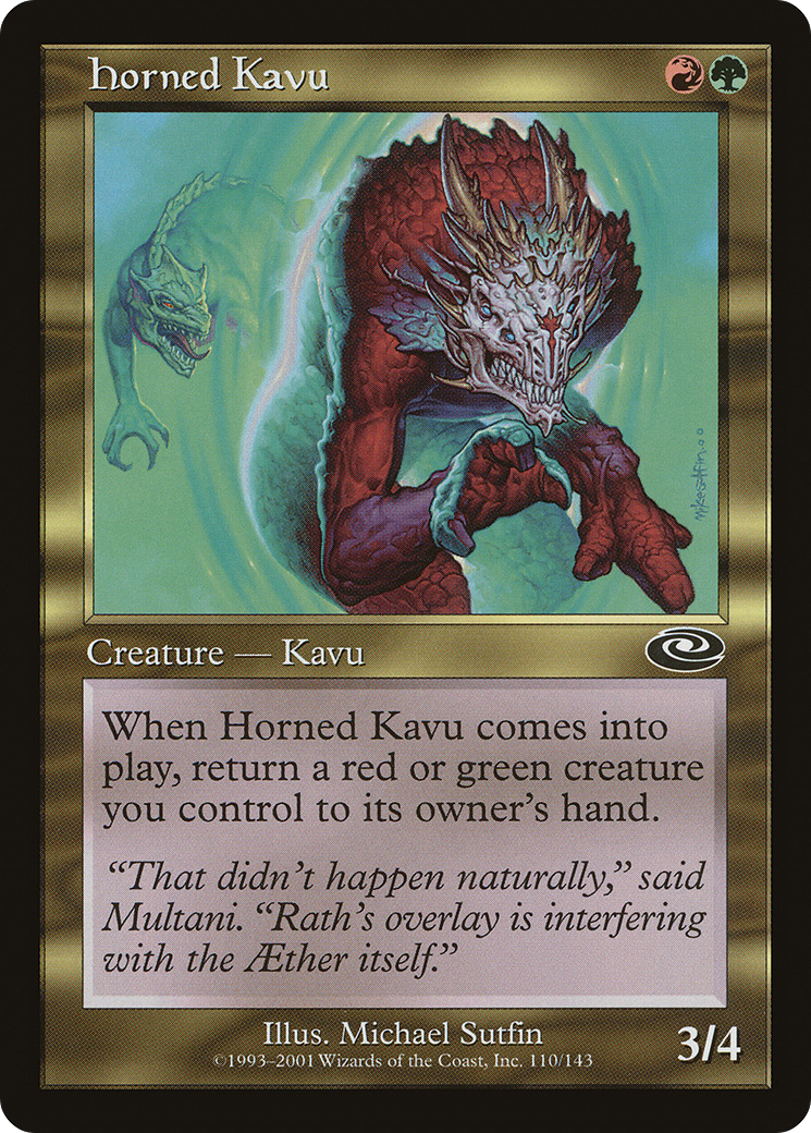 Horned Kavu [Planeshift] Foil
