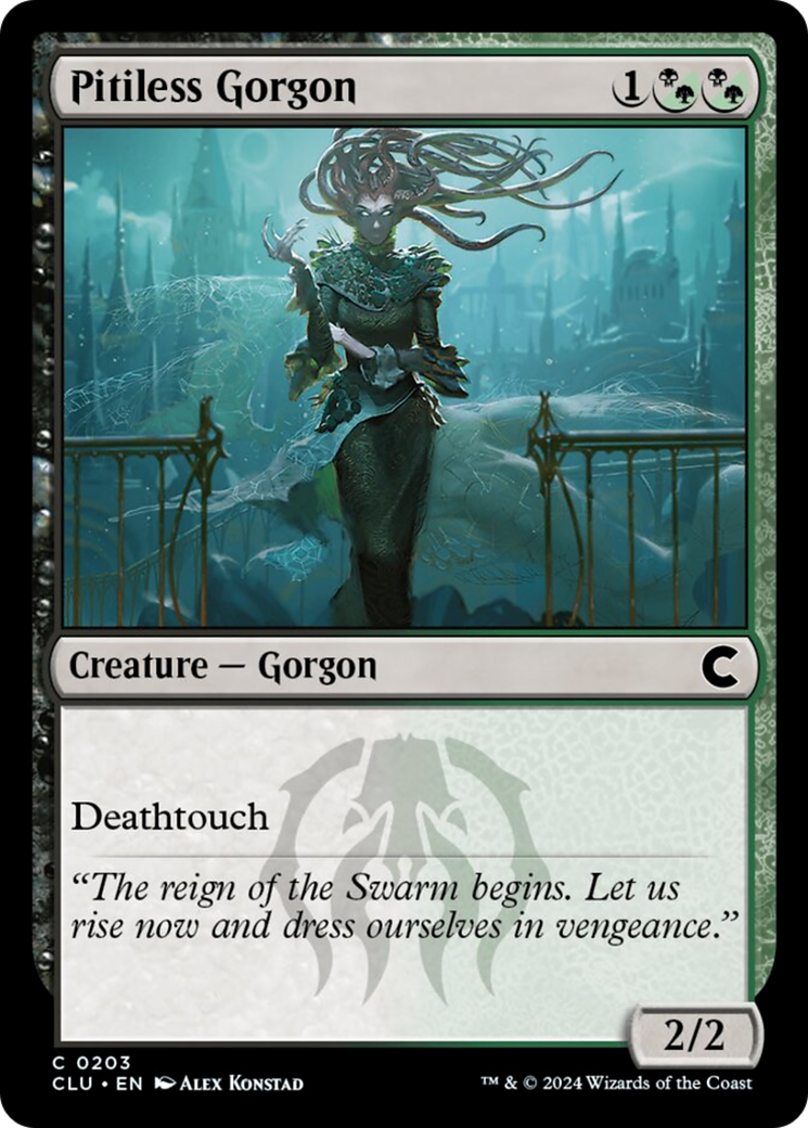 Pitiless Gorgon [Ravnica: Clue Edition] | Silver Goblin