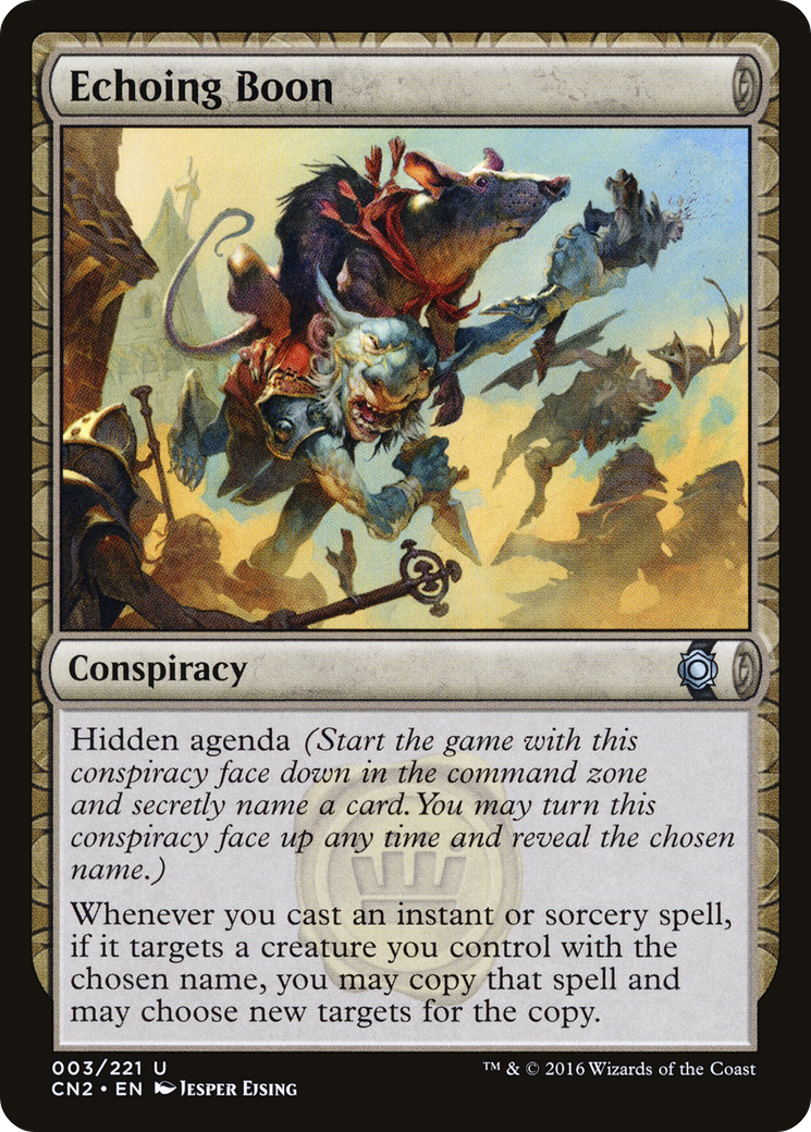 Echoing Boon (003) Foil - Conspiracy: Take the Crown