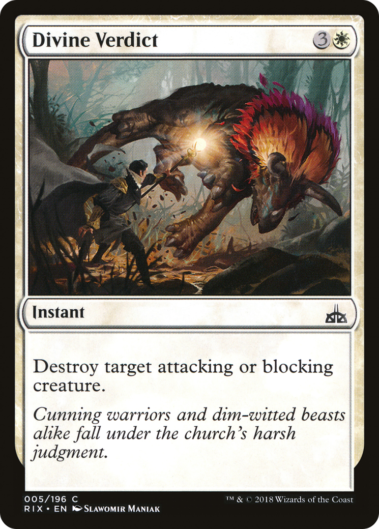 Divine Verdict [Rivals of Ixalan] Foil