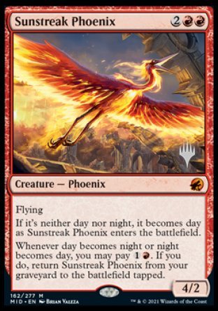 Sunstreak Phoenix (Promo Pack) [Innistrad: Midnight Hunt Promos] | Silver Goblin