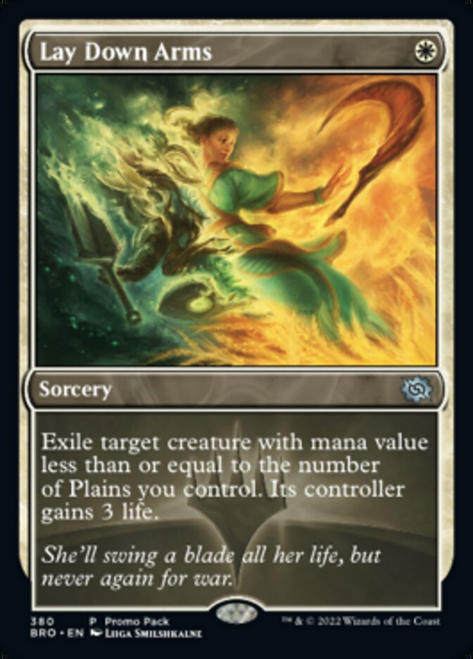 Lay Down Arms (Promo Pack) [The Brothers' War] Foil