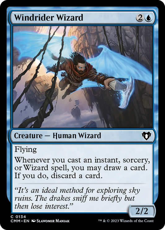 Windrider Wizard [Commander Masters] Foil