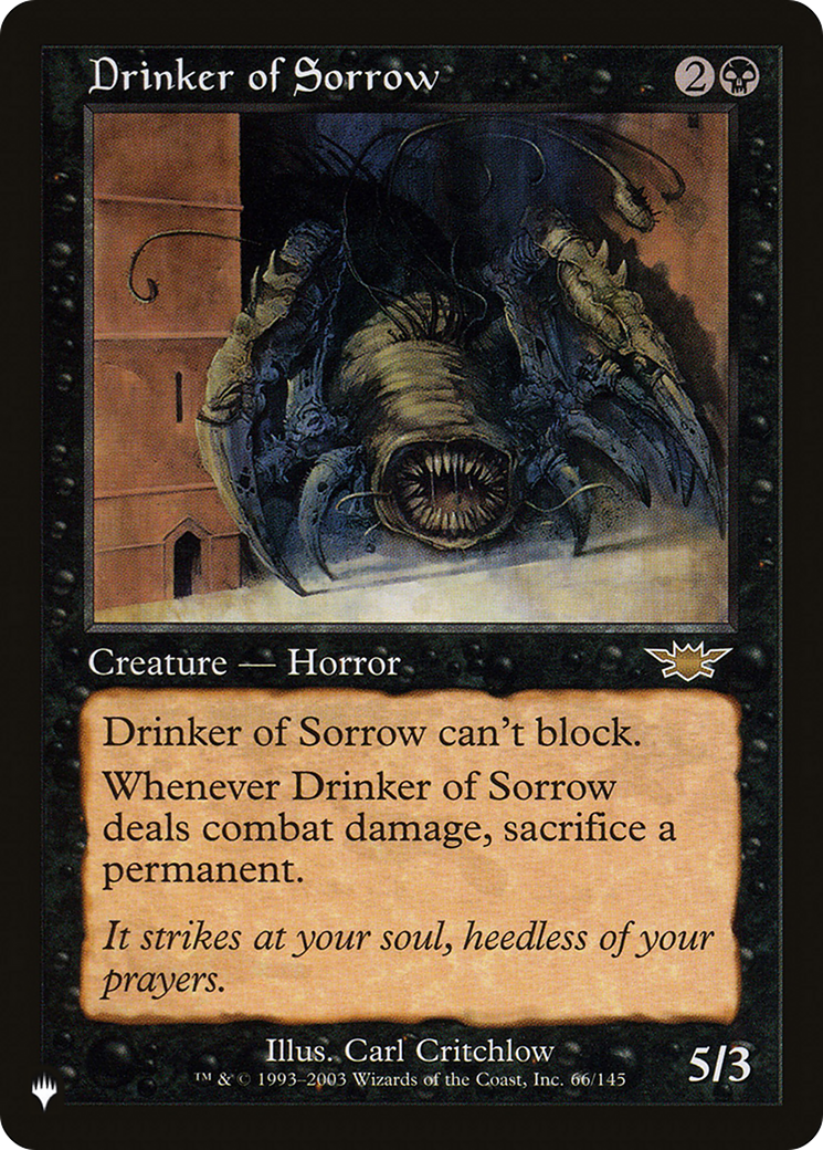 Drinker of Sorrow [The List] | Silver Goblin