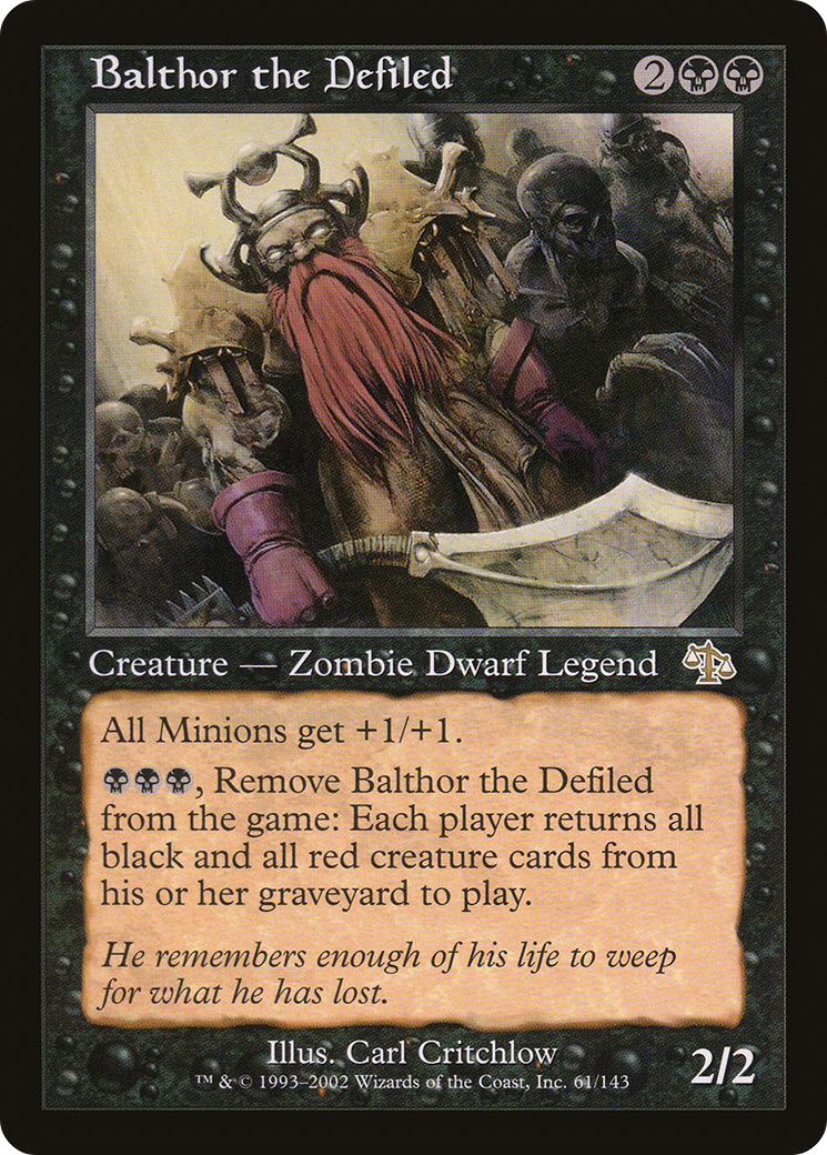 Balthor the Defiled [Judgment] Foil