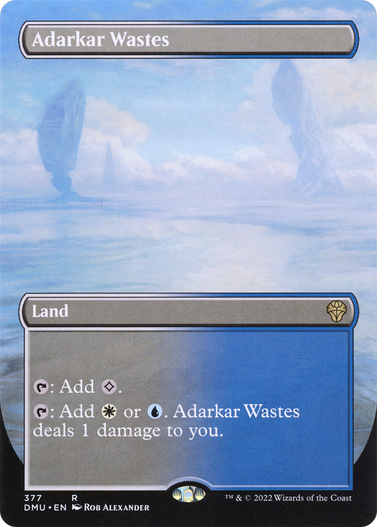 Adarkar Wastes (Borderless Alternate Art) [Dominaria United] Foil