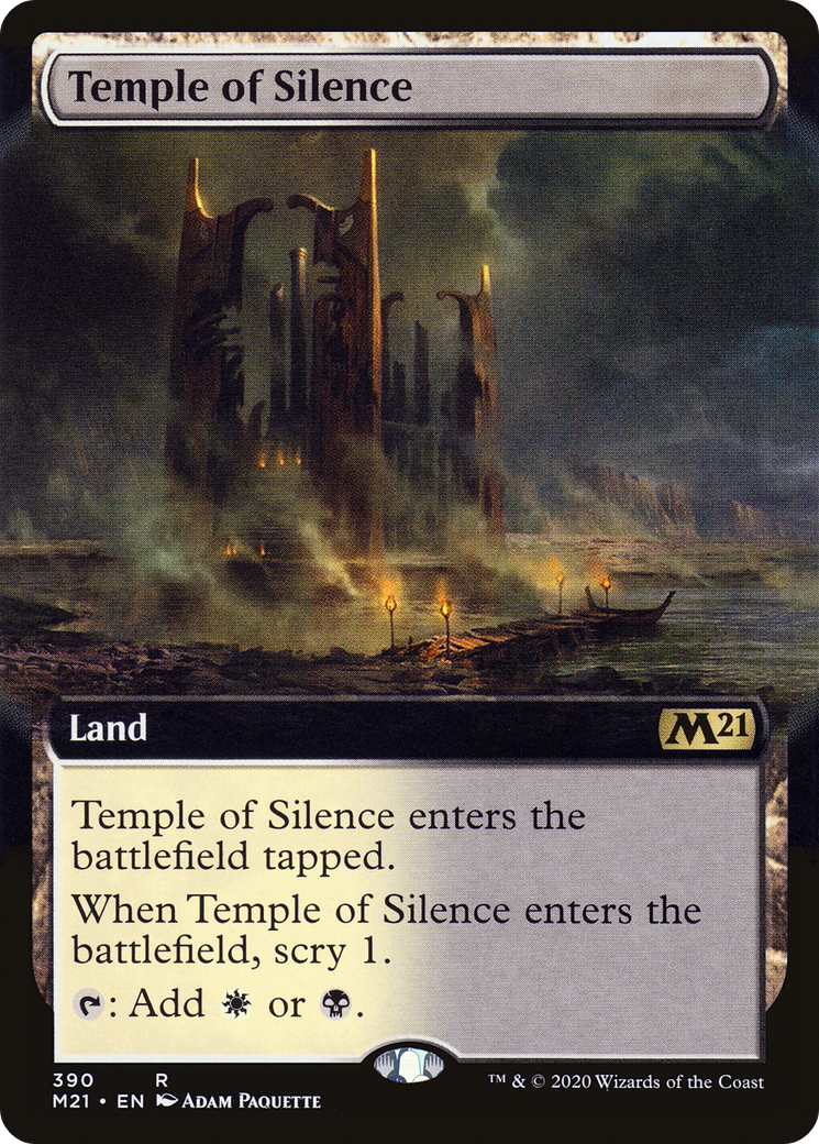 Temple of Silence (Extended Art) [Core Set 2021] Foil