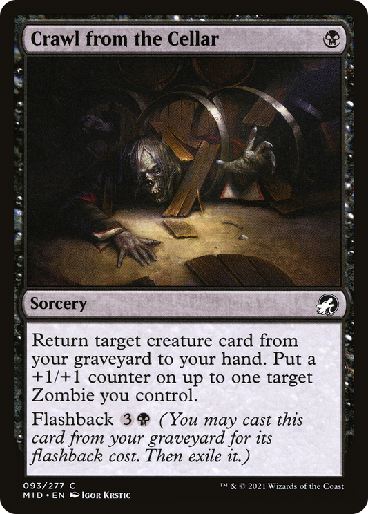 Crawl from the Cellar [Innistrad: Midnight Hunt] Foil