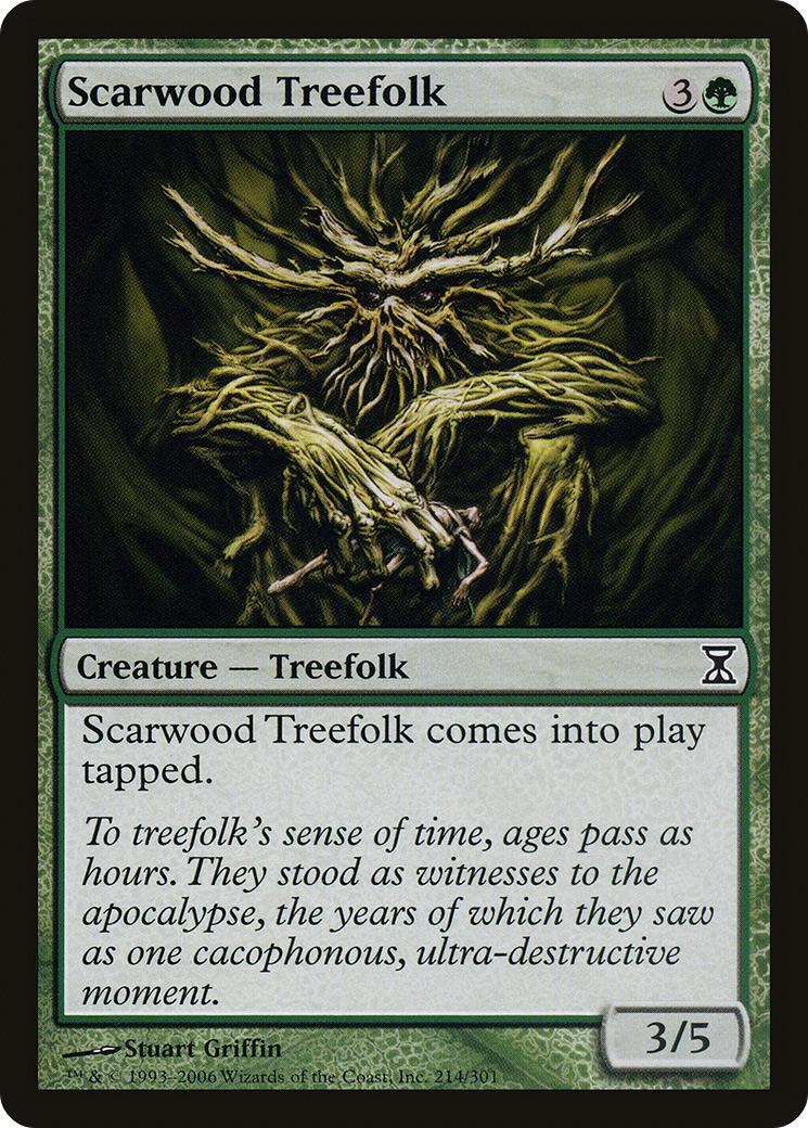 Scarwood Treefolk [Time Spiral] Foil