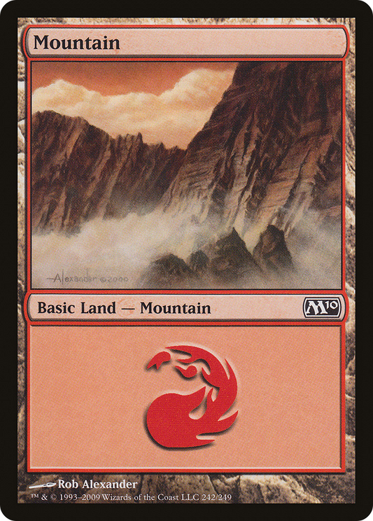 Mountain (242) [Magic 2010] Foil