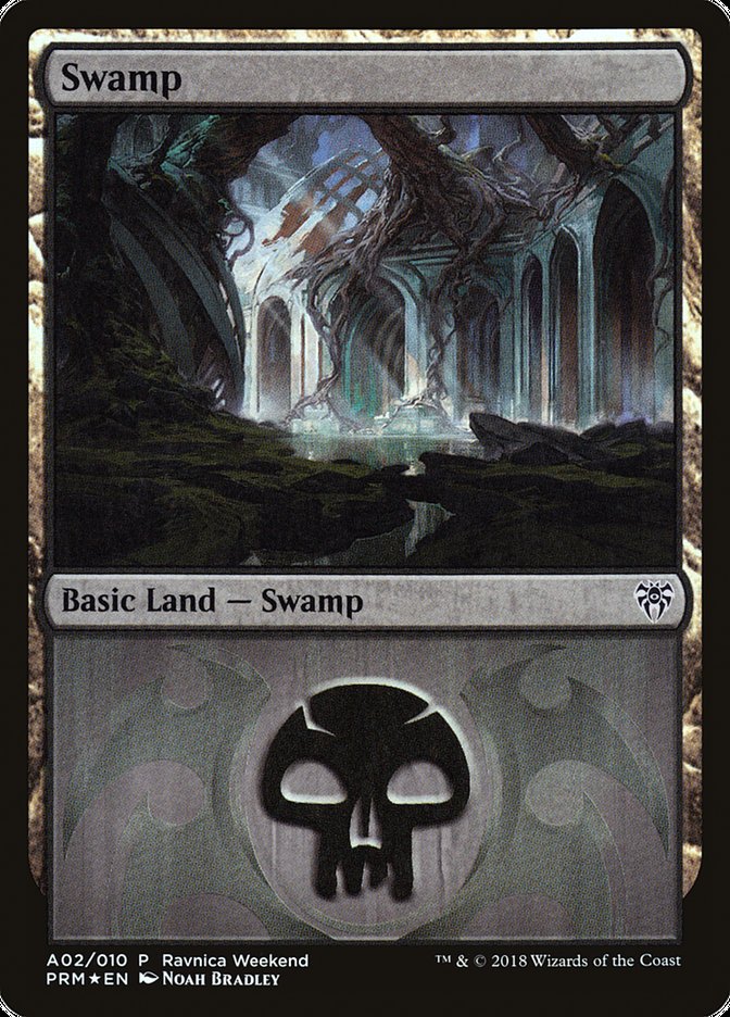 Swamp (A02) [Ravnica Allegiance Ravnica Weekend] | Silver Goblin