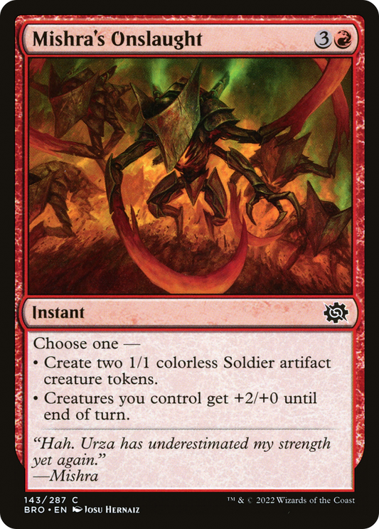 Mishra's Onslaught [The Brothers' War] Foil