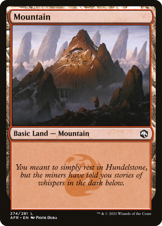 Mountain (274) [Dungeons & Dragons: Adventures in the Forgotten Realms] Foil