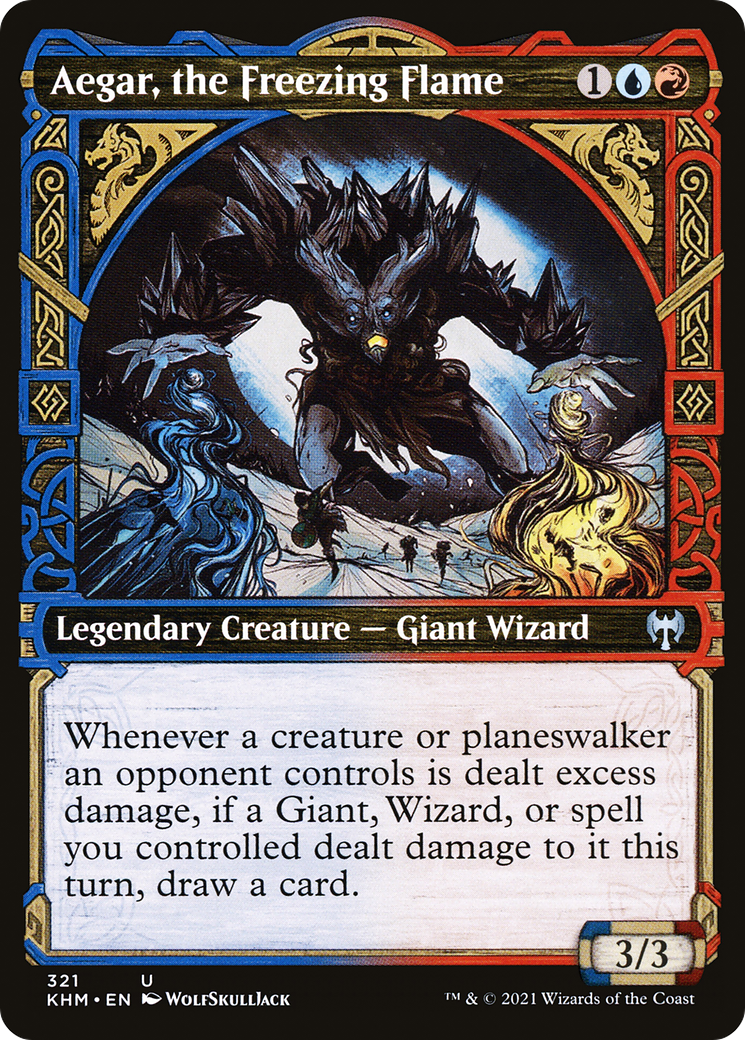 Aegar, the Freezing Flame (Showcase) [Kaldheim] Foil
