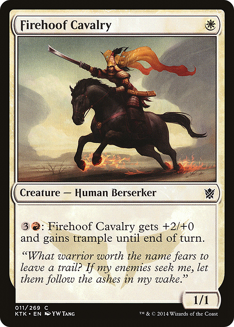 Firehoof Cavalry [Khans of Tarkir] Foil