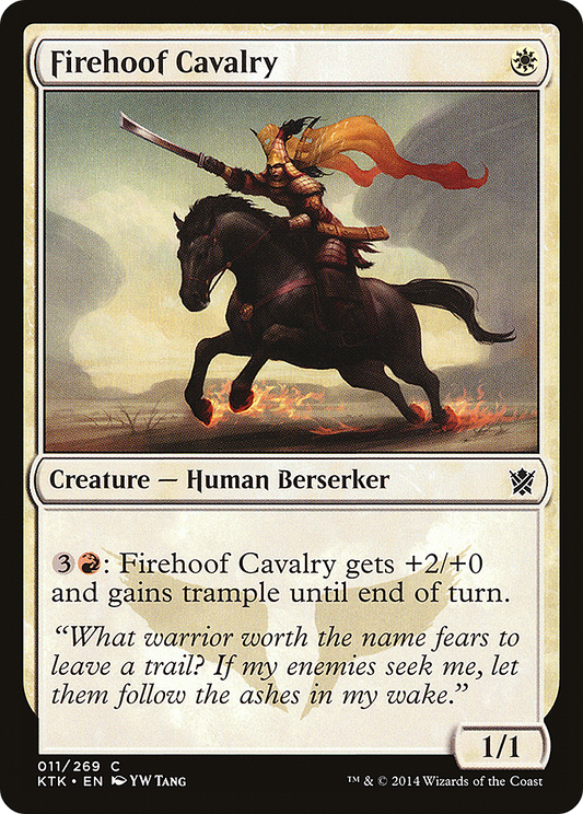 Firehoof Cavalry [Khans of Tarkir] Foil
