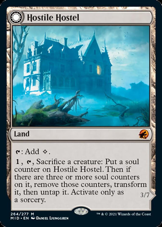 Hostile Hostel // Creeping Inn [Innistrad: Midnight Hunt] Foil