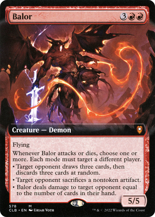 Balor (Extended Art) [Commander Legends: Battle for Baldur's Gate] Foil