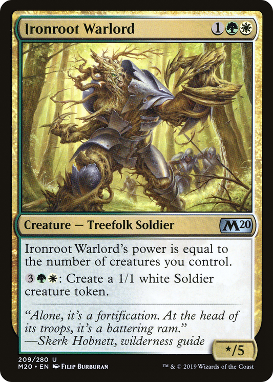 Ironroot Warlord [Core Set 2020] Foil