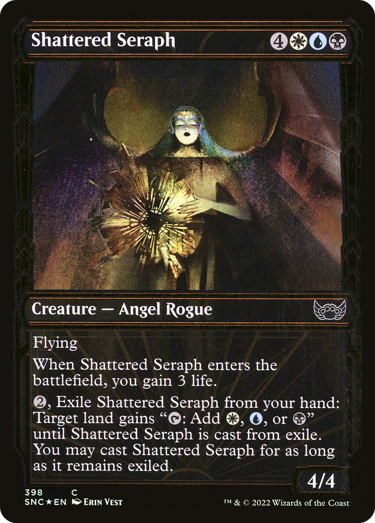 Shattered Seraph (Showcase Golden Age Gilded Foil) [Streets of New Capenna]