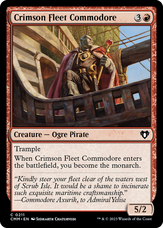 Crimson Fleet Commodore [Commander Masters] Foil