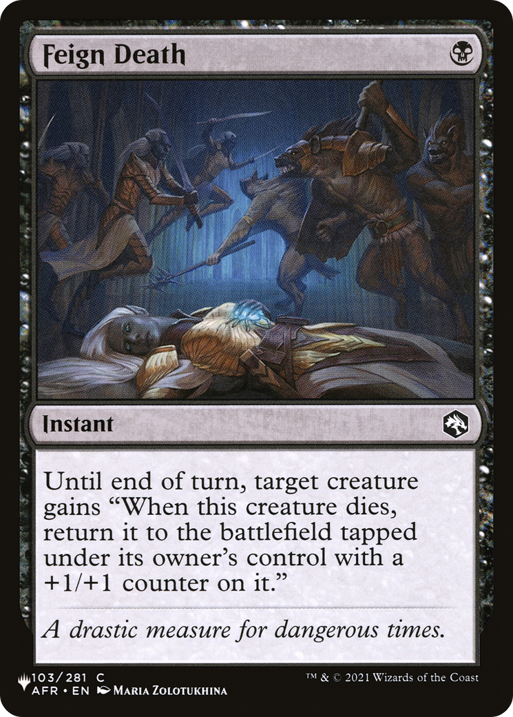 Feign Death [The List Reprints] | Silver Goblin