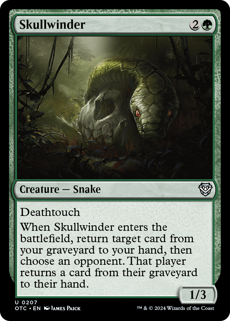 Skullwinder [Outlaws of Thunder Junction Commander] | Silver Goblin