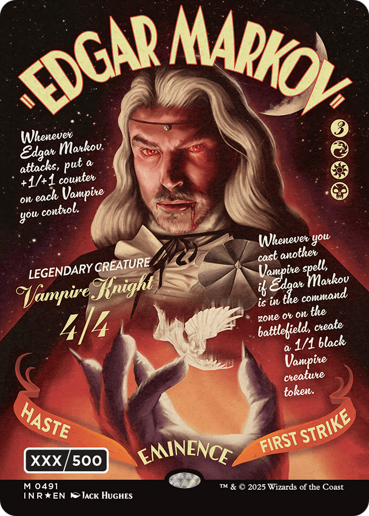 Edgar Markov (Serial Numbered) (491) Double Rainbow Foil - Innistrad Remastered