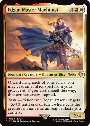 Edgar, Master Machinist (080) - Commander: FINAL FANTASY