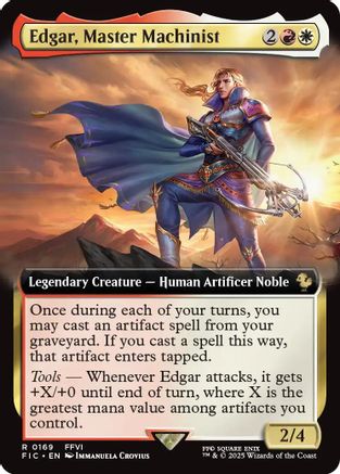 Edgar, Master Machinist (Extended Art) (169) - Commander: FINAL FANTASY