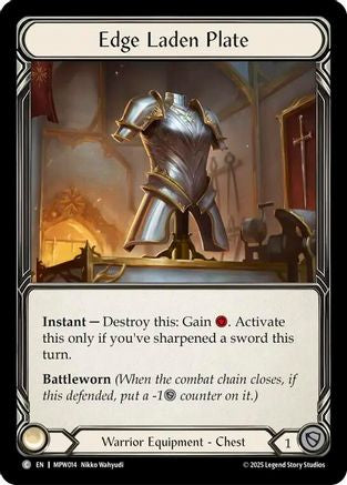 Edge Laden Plate (MPW014) - Mastery Pack Warrior