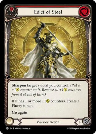Edict of Steel (Red) (MPW103) - Mastery Pack Warrior