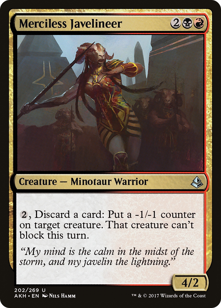 Merciless Javelineer (202) Foil - Amonkhet