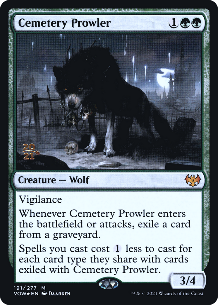 Cemetery Prowler [Innistrad: Crimson Vow Prerelease Promos] | Silver Goblin