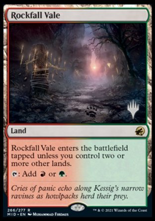 Rockfall Vale (Promo Pack) [Innistrad: Midnight Hunt Promos] | Silver Goblin