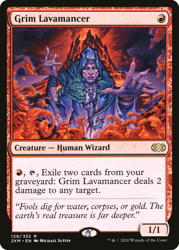 Grim Lavamancer [Double Masters] Foil