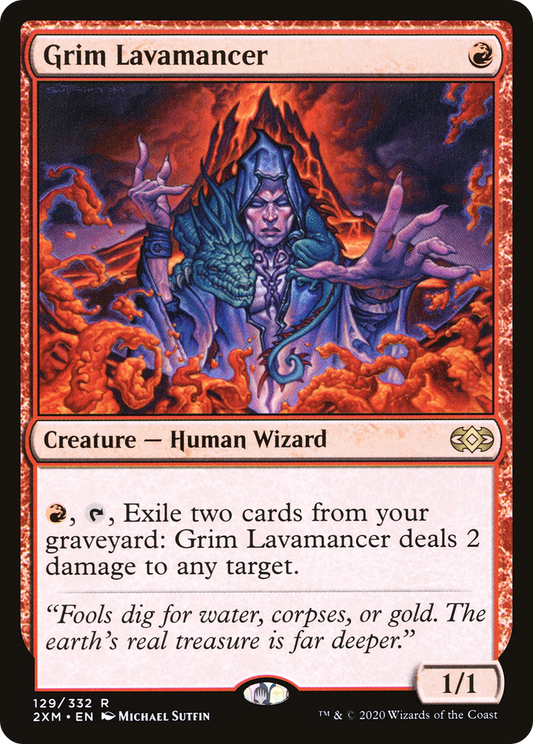 Grim Lavamancer [Double Masters] Foil