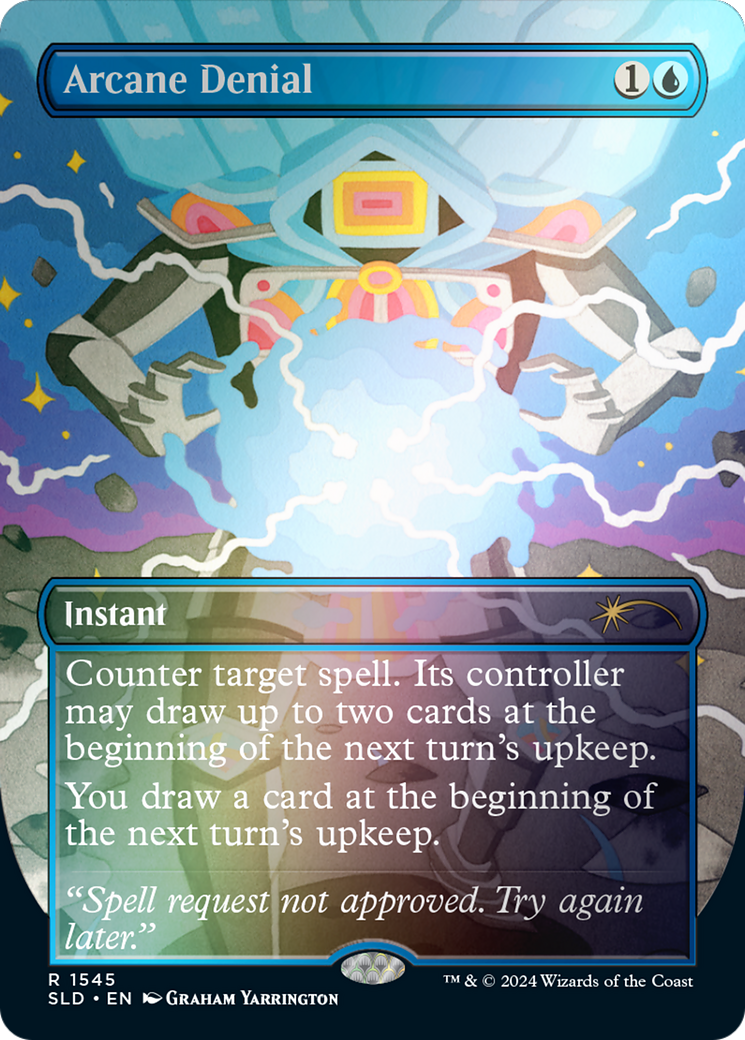Arcane Denial (1545) Rainbow Foil - Secret Lair Drop