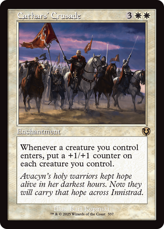 Cathars' Crusade (Retro Frame) (337) - Innistrad Remastered