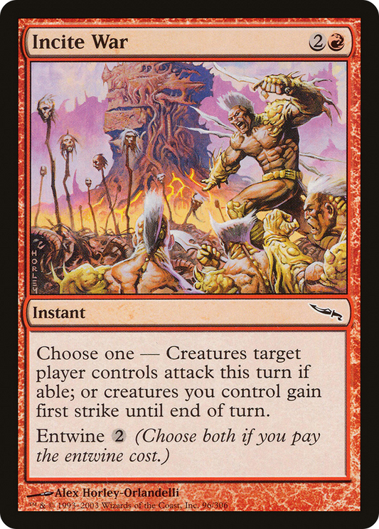 Incite War [Mirrodin] Foil