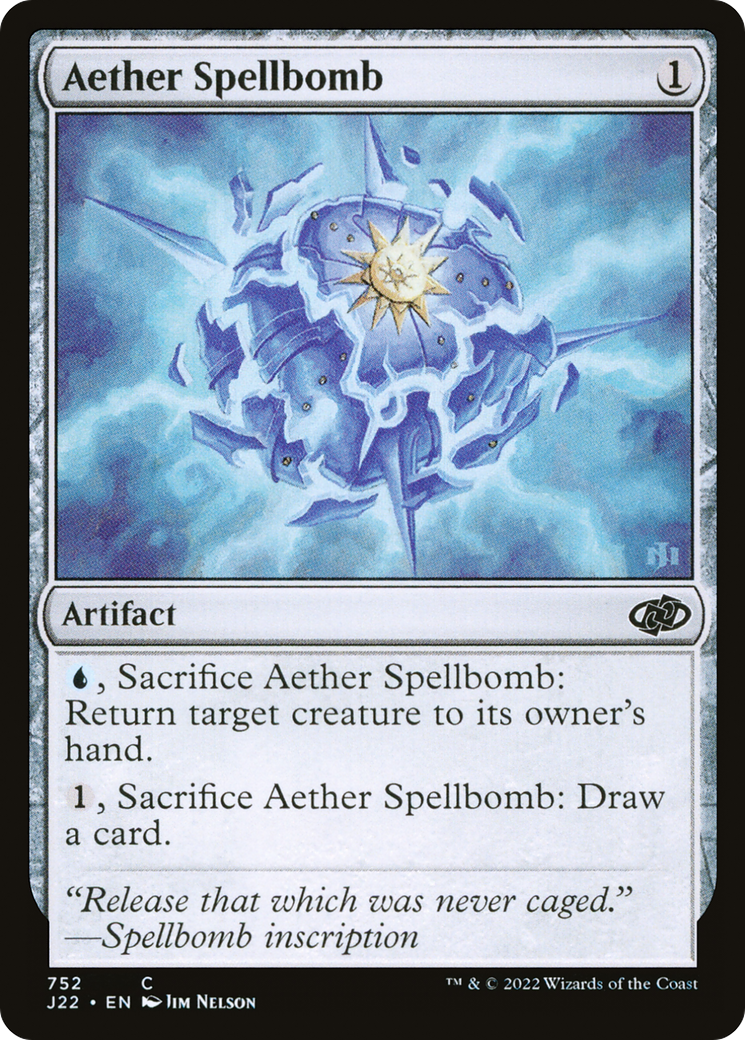 Aether Spellbomb [Jumpstart 2022] | Silver Goblin