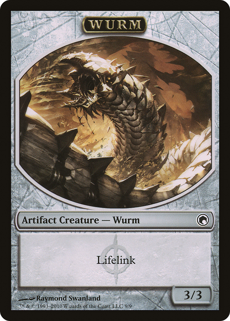 Wurm Token (9/9) [Scars of Mirrodin Tokens] | Silver Goblin