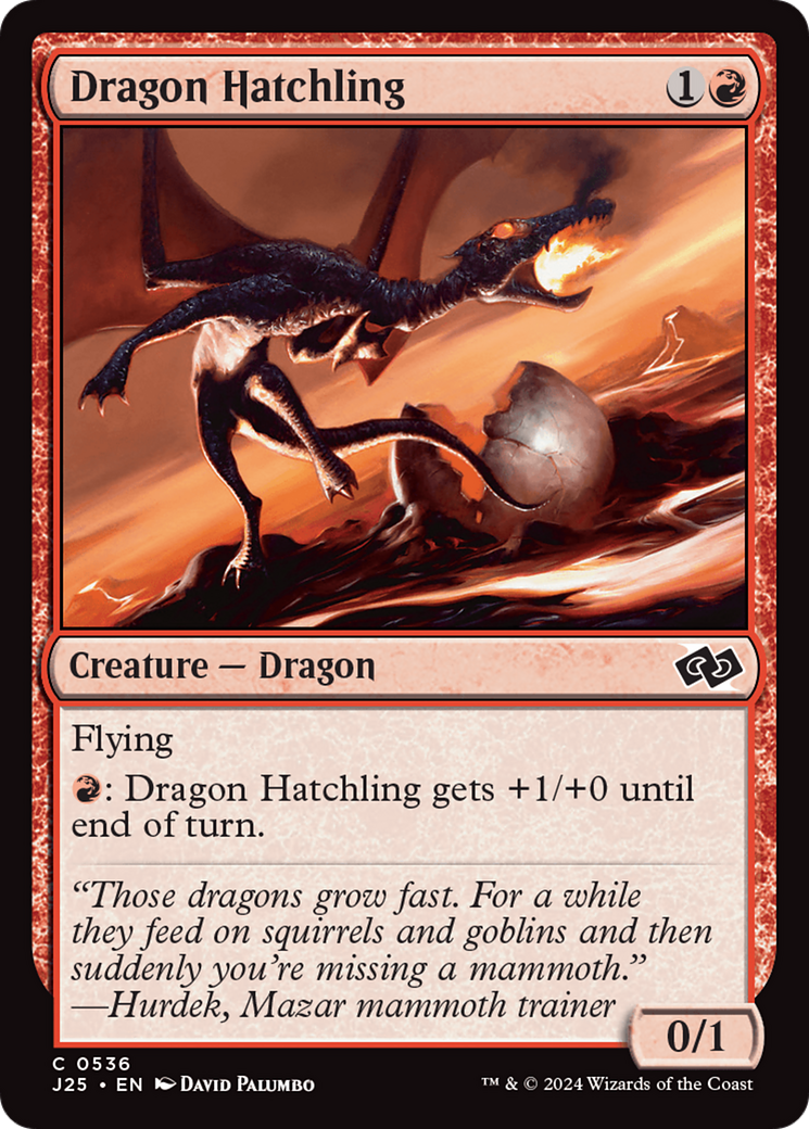 Dragon Hatchling [Foundations Jumpstart] | Silver Goblin