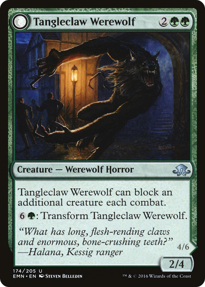 Tangleclaw Werewolf (174) Foil - Eldritch Moon